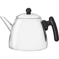 Bredemeijer Classic II Stainless Steel Teapot 1200 ml - Steel/Black (1210Z)