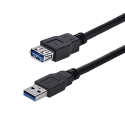 Καλώδιο USB Startech USB3SEXT1MBK USB A Μαύρο