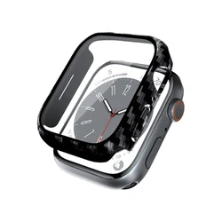 Case + glass Crong Hybrid Watch Case Apple Watch 4/5/6/7/SE/8/9 40/41mm (Carbon)