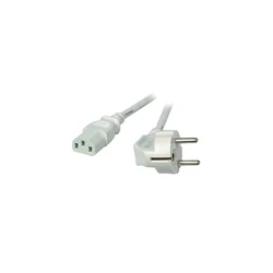 EFB Power Cable CEE 7/7 (90°) to IEC C13 (180°), Grey, 5.0 m, 3x1.00 mm² (MPN: EK501.5V2, SKU: 398780)