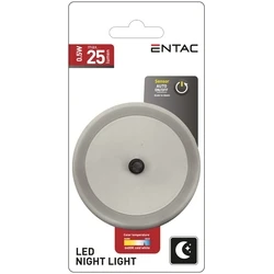 Φωτάκι Νυκτός Entac 0.5W Στρογγυλό Ψυχρό ʼσπρο