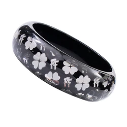 Γυναικείο Βραχιόλι Folli Follie 3B0A061K61 (6,5cm) Resin Black