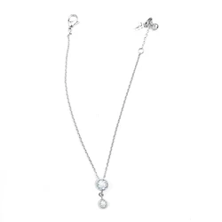 Γυναικείο Βραχιόλι Folli Follie 3B1F040C (20cm) από Ατσάλι Grey