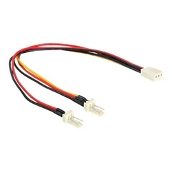 Καλώδιο DeLock power splitter for fans - Molex, 3-pin to Molex, 3-pin - 22 cm