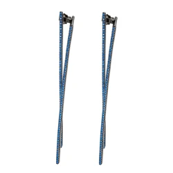 Γυναικεία Σκουλαρίκια Folli Follie 3E16S054Ku (7cm) από Ασήμι Blue