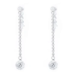 Γυναικεία Σκουλαρίκια Folli Follie 3E1F010C (47Mm) από Ατσάλι Silver