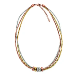 Γυναικείο Κολιέ Folli Follie 3N15T008Ryc (42cm) Επιχρύσωση Multicolored