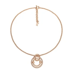 Γυναικείο Κολιέ Folli Follie 3N15T059Rc (50cm) Επιχρύσωση Pink