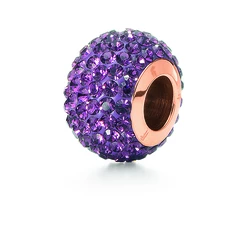 Γυναικείο Charm Folli Follie 3P0T023Rx (1cm) από Ασήμι Purple