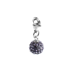 Γυναικείο Charm Folli Follie 3P16Famor (2cm) από Ασήμι Purple