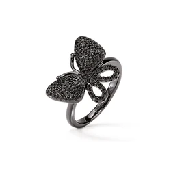 Γυναικείο Δαχτυλίδι Folli Follie 3R17S062Kk-52 (52) από Ασήμι Black