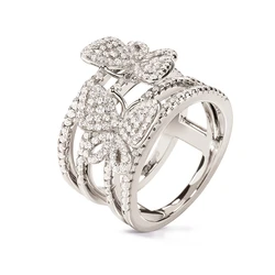 Γυναικείο Δαχτυλίδι Folli Follie 3R17S086C-52 (52) από Ασήμι Silver