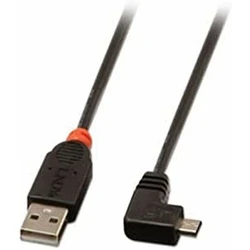 Καλώδιο USB 2.0 A σε Micro USB B Lindy 31975 50 cm Μαύρο
