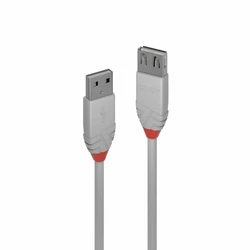 Καλώδιο USB Lindy 36712 Γκρι 1 m