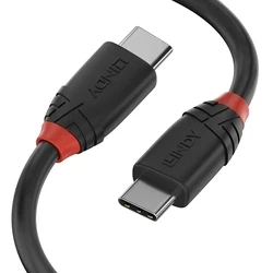 Καλώδιο USB-C Lindy 36905 50 cm Μαύρο