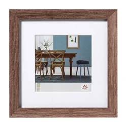 Κορνίζα τοίχου Walther Fiorito nut tree 40x40 Wood incl. Passepartout EF440N
