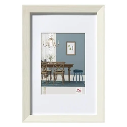 Κορνίζα Τοίχου Walther Fiorito White 30x40 Wood incl. Passepartout EF040W