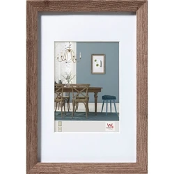 Κορνίζα τοίχου Walther Fiorito Nut Tree 30x45 Wood incl. Passepartout
