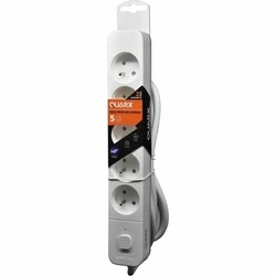 Πολύπριζο για Πρίζες 5 Θέσεων με Διακόπτη QUARX (3 m) 