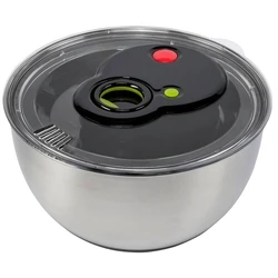 Εργαλείο κουζίνας Emsa Salad Spinner Turboline stainless/black 4,5L