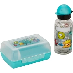 Emsa Παιδικό Σετ Μπουκάλι Νερού 0,4L και Δοχείο Φαγητού Monster