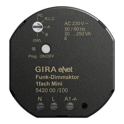 GIRA eNet Funk Dimmaktor Mini 20–250 W/VA (MPN 542000, EAN 4010337774143)