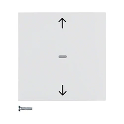 Berker 85241189 Jalousie-Taste S.1/B.3/B.7 polarweiß, γυαλιστερό (κουμπί ρολών/παντζουριών)
