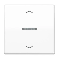 JUNG HOME Single-Gang Pushbutton with Arrow Symbols, Alpine White (BTAS17101PWW)
