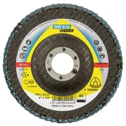 Klingspor SMT 924 δίσκος λείανσης 125 x 22,23 mm κόκκος 80 (κυρτός)