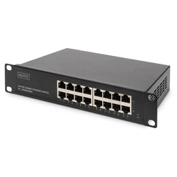 Digitus 10" Gigabit Ethernet Switch 16 Θυρών, Unmanaged (DN-80115-1)