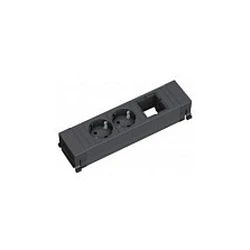 Bachmann POWER FRAME 2xCEE7/3 1xCM πλαστικό προφίλ 0,2 m GST18