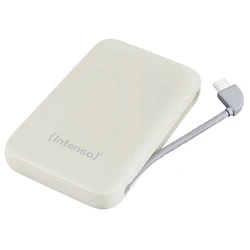 Φορητός φορτιστής ταξιδιού Intenso Power Bank S10000 10000mAh με ενσωματωμένο καλώδιο USB-C, μπεζ
