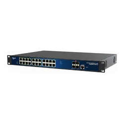 Allnet Switch πλήρως διαχειριζόμενο Layer2+ 24 θυρών • 24x GbE • PoE Budget 370W • 24x PoE-at • 4x SFP+ • 19" • JSON API • ALL-SG8628PMJ-10G