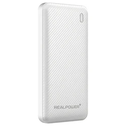 Realpower PB-10000 SSB Powerbank 10,000 mAh White