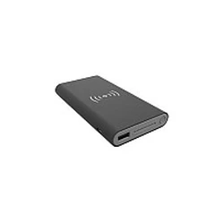 Realpower PB-8000 8000 mAh Power Bank (Black/Grey) - Dual USB, CE, TÜV GS
