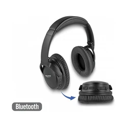 Delock Bluetooth 5.0 Foldable Over-Ear Headphones with Built-in Microphone, Intense Bass, Up to 20 Hours Playback (MPN 27181)