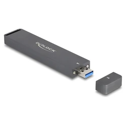 Εξωτερική θήκη για M.2 NVMe PCIe SSD ή SATA SSD με USB 10 Gbps Τύπος-A βύσμα, Delock 42021