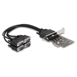 Delock PCI Express x1 κάρτα σε 4 x σειριακά RS-232 (DB9) - MPN 66324