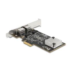 Delock PCI Express x2 Δικτυακή Κάρτα 5 Gigabit LAN 2 x RJ45 RTL8126 (81261)