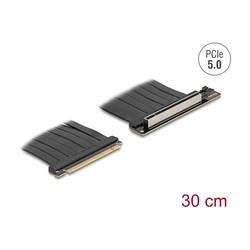 Delock Riser κάρτα PCI Express 5.0 x16 (αρσενικό σε x16 υποδοχή) με καλώδιο 30 cm, μοντέλο 81593