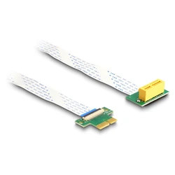 Delock Riser κάρτα PCI Express x1 βύσμα 90° γωνιακό με FPC επίπεδο καλώδιο 30 cm