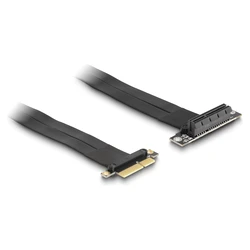 Delock Riser κάρτα PCI Express x4, x4 αρσενικό σε x4 υποδοχή, 90° γωνιακή, καλώδιο 60 cm