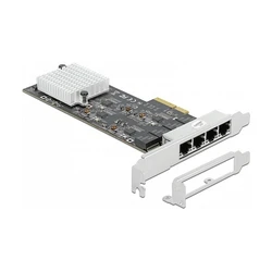 Delock PCI Express x4 Δικτυακή Κάρτα 2,5 Gigabit LAN 4 x RJ45 (RTL8125)