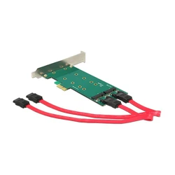 Delock PCI Express x1 κάρτα → 2 x εσωτερικές M.2 Key B 110 mm - Low Profile