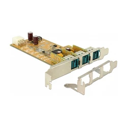 Delock PoweredUSB PCI Express x1 Κάρτα - 3 x 12 V