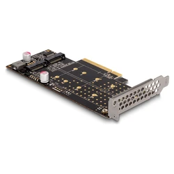 Delock PCI Express x8 κάρτα σε 2 x εσωτερικά NVMe M.2 Key M - Bifurcation - Low Profile