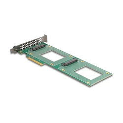 Delock PCI Express 4.0 x8 card to 2 x internal U.2 NVMe SFF-8639 - Bifurcation (236 x 87 mm)