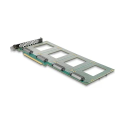 PCI Express 4.0 x16 κάρτα σε 4× εσωτερικά U.2 NVMe SFF-8639 - Bifurcation (Delock)