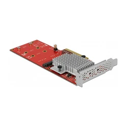 Delock PCI Express x8 σε 2 x εσωτερικά NVMe M.2 Key M (Low Profile) - MPN 90305