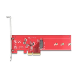 Delock PCI Express 5.0 x4 κάρτα → 1x εσωτερική NVMe M.2 (Key M) - Low Profile